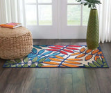 3' X 4' Ivory And Blue Floral Indoor Outdoor Area Rug - Homeroots - Flyclothing LLC