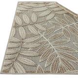 3' X 4' Gray And Ivory Floral Indoor Outdoor Area Rug - Homeroots