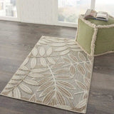 3' X 4' Gray And Ivory Floral Indoor Outdoor Area Rug - Homeroots - Flyclothing LLC