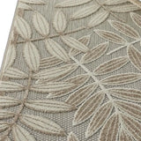 3' X 4' Gray And Ivory Floral Indoor Outdoor Area Rug - Homeroots - Flyclothing LLC
