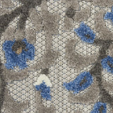 5' X 7' Grey/Multi Floral Indoor Outdoor Area Rug - Homeroots - Flyclothing LLC