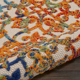 3' X 4' Ivory And Blue Floral Indoor Outdoor Area Rug - Homeroots - Flyclothing LLC