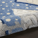 4' X 6' Blue And Gray Indoor Outdoor Area Rug - Homeroots - Flyclothing LLC