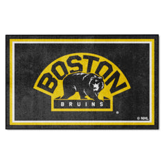 Boston Bruins 4ft. x 6ft. Plush Area Rug - Boston Bruins