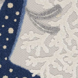 5' X 8' Blue And Gray Indoor Outdoor Area Rug - Homeroots