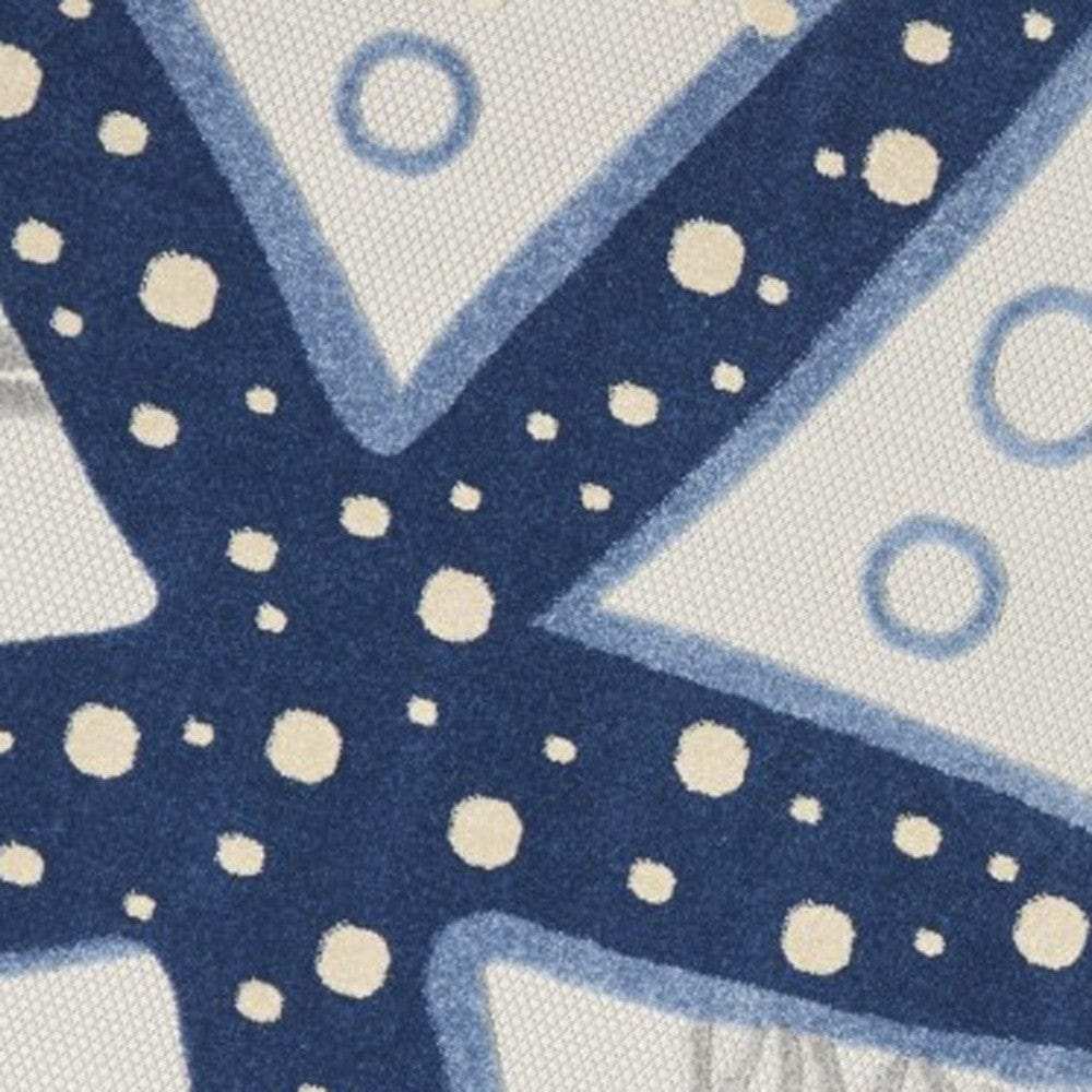 8' Round Blue And Gray Round Indoor Outdoor Area Rug - Homeroots - Flyclothing LLC