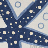 8' Round Blue And Gray Round Indoor Outdoor Area Rug - Homeroots