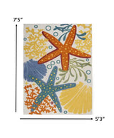 5' X 8' Yellow And Ivory Indoor Outdoor Area Rug - Homeroots - Flyclothing LLC