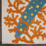 6' X 9' Yellow And Ivory Indoor Outdoor Area Rug - Homeroots