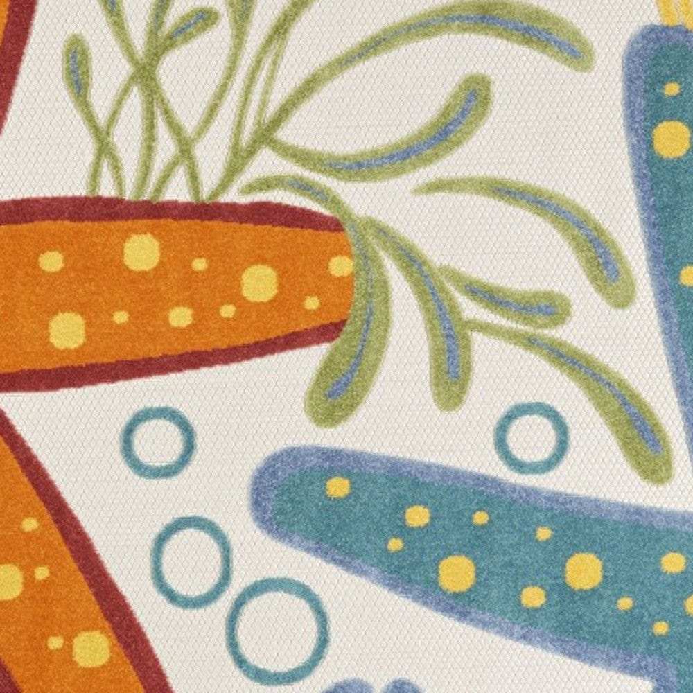 8' Round Yellow And Ivory Round Indoor Outdoor Area Rug - Homeroots - Flyclothing LLC