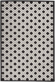 4' X 6' Black And White Geometric Indoor Outdoor Area Rug - Homeroots