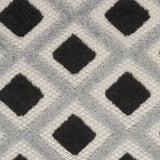 4' X 6' Black And White Geometric Indoor Outdoor Area Rug - Homeroots - Flyclothing LLC