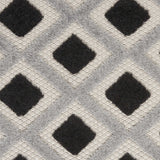 5' X 8' Black And White Geometric Indoor Outdoor Area Rug - Homeroots