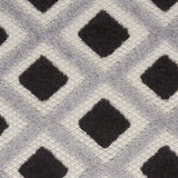7' X 10' Black And White Geometric Indoor Outdoor Area Rug - Homeroots