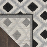 8' X 11' Black And White Geometric Indoor Outdoor Area Rug - Homeroots - Flyclothing LLC