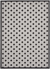 8' X 11' Black And White Geometric Indoor Outdoor Area Rug - Homeroots - Flyclothing LLC
