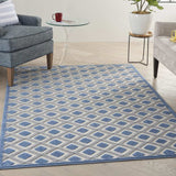 4' X 6' Blue And Gray Geometric Indoor Outdoor Area Rug - Homeroots - Flyclothing LLC