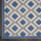 5' X 8' Blue And Gray Geometric Indoor Outdoor Area Rug - Homeroots - Flyclothing LLC