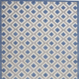 5' X 8' Blue And Gray Geometric Indoor Outdoor Area Rug - Homeroots - Flyclothing LLC