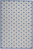 6' X 9' Blue And Gray Geometric Indoor Outdoor Area Rug - Homeroots