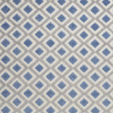 6' X 9' Blue And Gray Geometric Indoor Outdoor Area Rug - Homeroots
