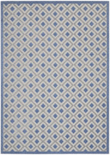 8' X 11' Blue And Gray Geometric Indoor Outdoor Area Rug - Homeroots - Flyclothing LLC