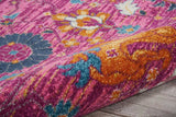 2' X 3' Fuchsia Floral Power Loom Area Rug - Homeroots - Flyclothing LLC