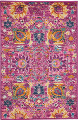 2' X 3' Fuchsia Floral Power Loom Area Rug - Homeroots - Flyclothing LLC