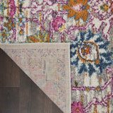 4' X 6' Silver Floral Power Loom Area Rug - Homeroots - Flyclothing LLC