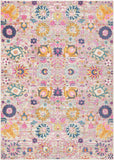 4' X 6' Silver Floral Power Loom Area Rug - Homeroots