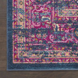 10' Blue Dhurrie Runner Rug - Homeroots
