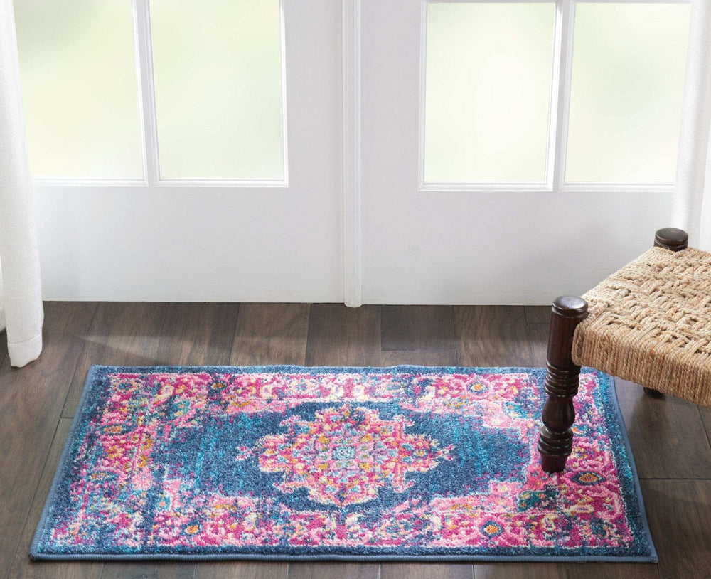 2' X 3' Blue Power Loom Area Rug - Homeroots - Flyclothing LLC
