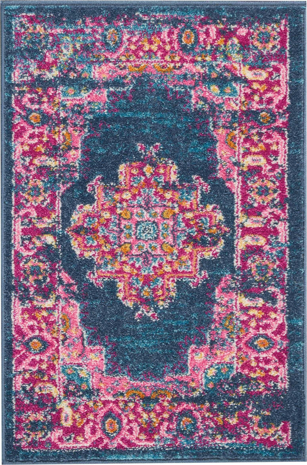 2' X 3' Blue Power Loom Area Rug - Homeroots - Flyclothing LLC