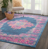 7' X 10' Blue Power Loom Area Rug - Homeroots - Flyclothing LLC