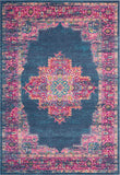 7' X 10' Blue Power Loom Area Rug - Homeroots - Flyclothing LLC