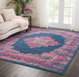 8' X 10' Blue Power Loom Area Rug - Homeroots - Flyclothing LLC