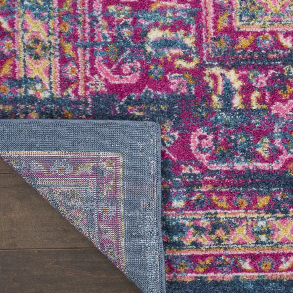 8' X 10' Blue Power Loom Area Rug - Homeroots - Flyclothing LLC