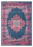 8' X 10' Blue Power Loom Area Rug - Homeroots