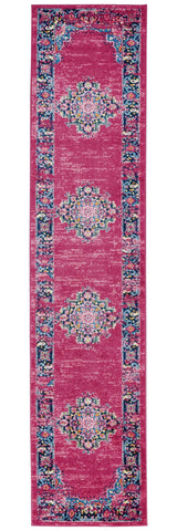 10' Fuchsia Power Loom Runner Rug - Homeroots - Flyclothing LLC