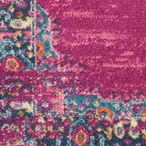 10' Fuchsia Power Loom Runner Rug - Homeroots