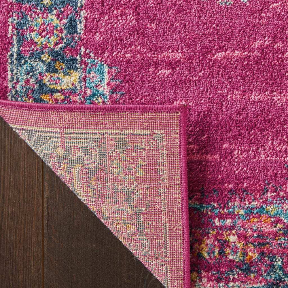 10' Fuchsia Power Loom Runner Rug - Homeroots - Flyclothing LLC