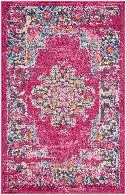 2' X 3' Fuchsia Power Loom Area Rug - Homeroots - Flyclothing LLC