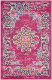 2' X 3' Fuchsia Power Loom Area Rug - Homeroots