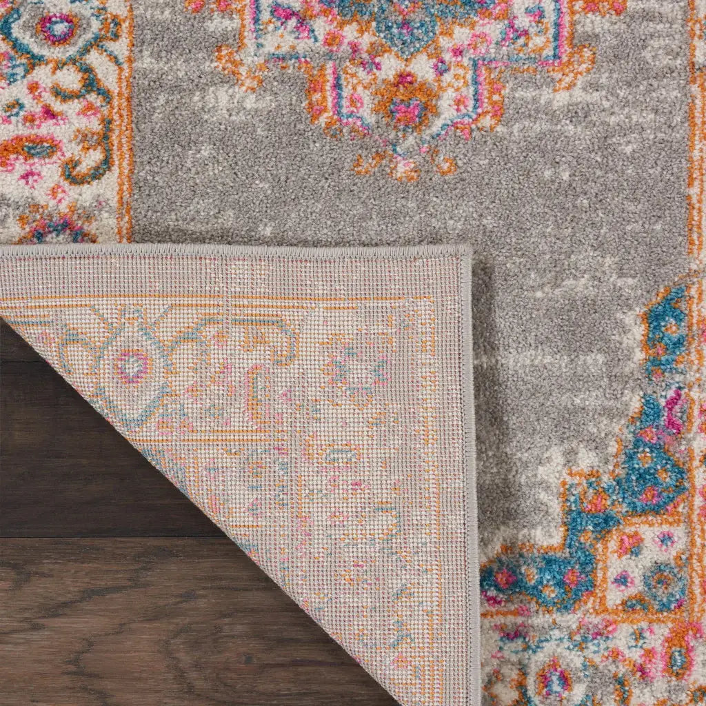 10' Gray Power Loom Runner Rug - Homeroots - Flyclothing LLC