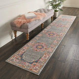 10' Gray Power Loom Runner Rug - Homeroots - Flyclothing LLC