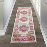 6' Fuchsia Power Loom Runner Rug - Homeroots - Flyclothing LLC