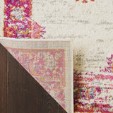 10' Fuchsia Power Loom Runner Rug - Homeroots