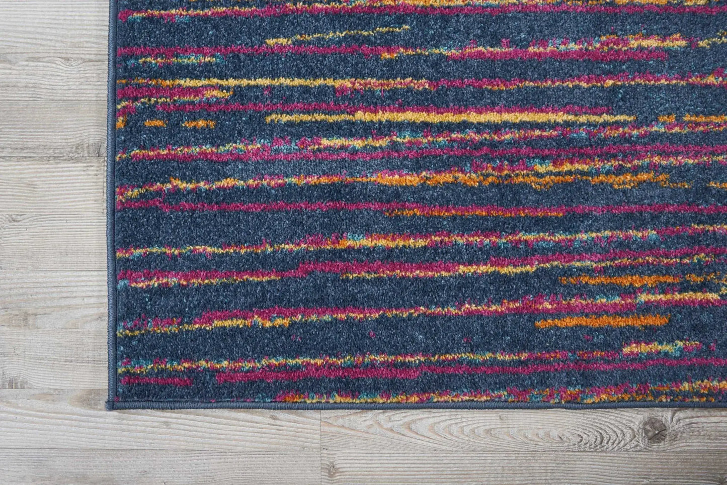 8' X 10' Blue And Pink Abstract Power Loom Area Rug - Homeroots - Flyclothing LLC