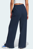 Drawstring Wide Leg Active Pants - Trendsi - Flyclothing LLC