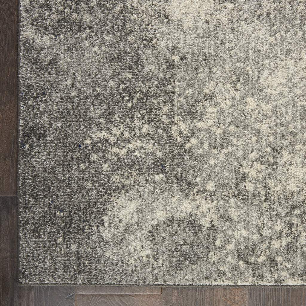 2' X 3' Gray And Ivory Abstract Power Loom Area Rug - Homeroots - Flyclothing LLC